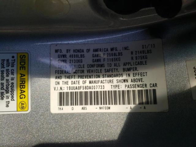 Photo 10 from auction – 2013 ACURA TL TECH with VIN 19UUA8F58DA007733