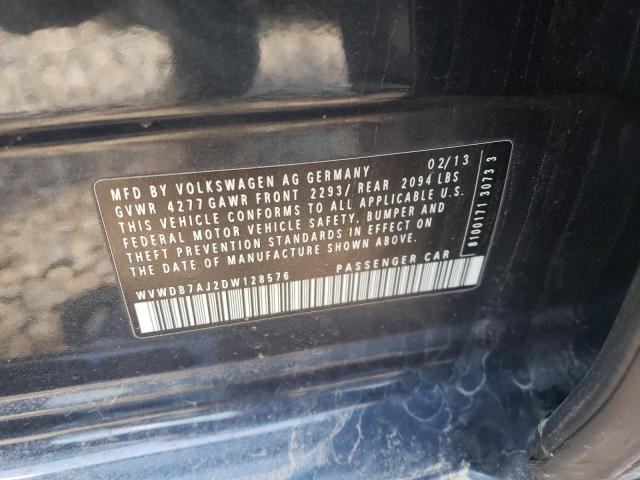 Photo 10 from auction – 2013 VOLKSWAGEN GOLF with VIN WVWDB7AJ2DW128576