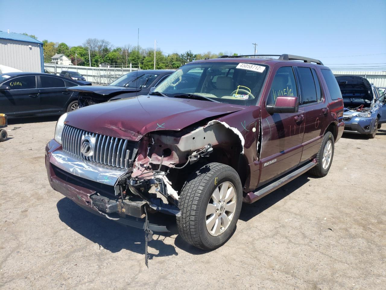 Photo 2 from auction – 2007 MERCURY MOUNTAINEE with VIN 4M2EU47E57UJ08890
