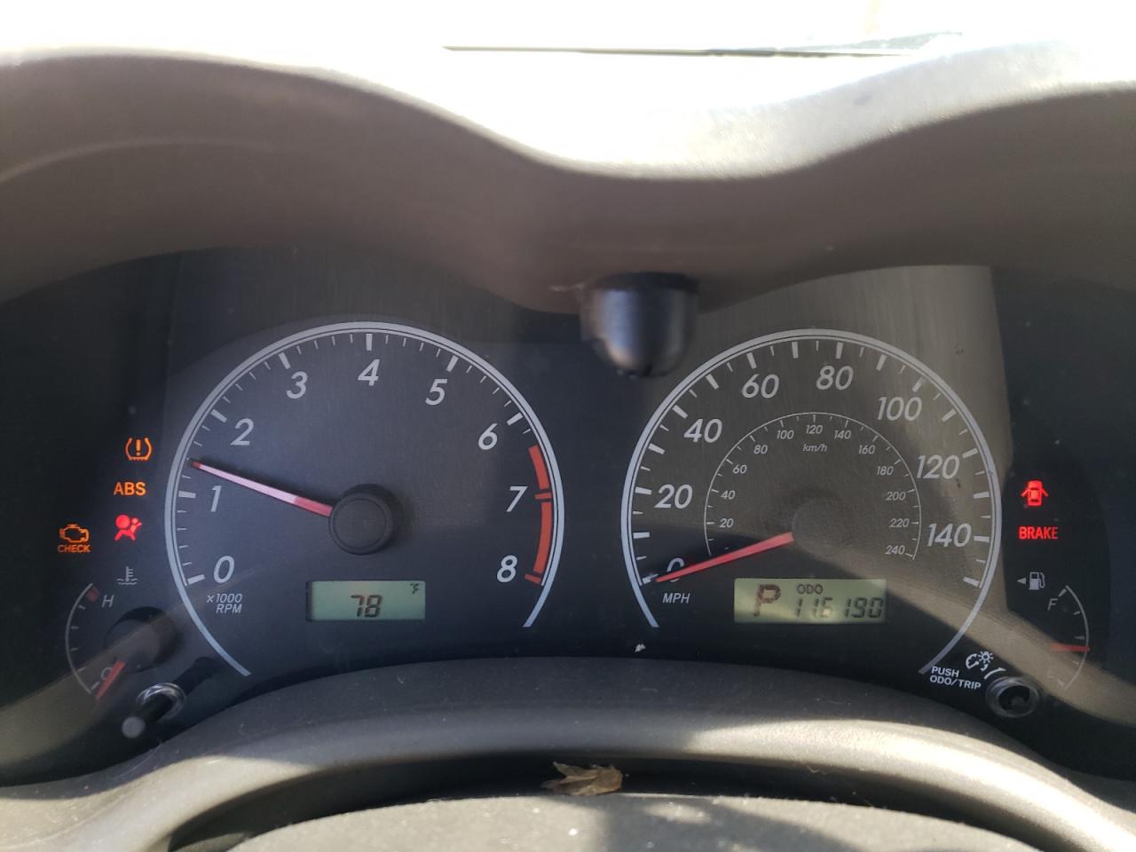 Photo 8 from auction – 2010 TOYOTA COROLLA BA with VIN 2T1BU4EE9AC300264