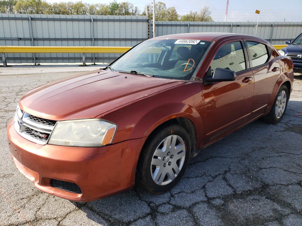 Photo 2 from auction – 2012 DODGE AVENGER SE with VIN 1C3CDZAB1CN247576