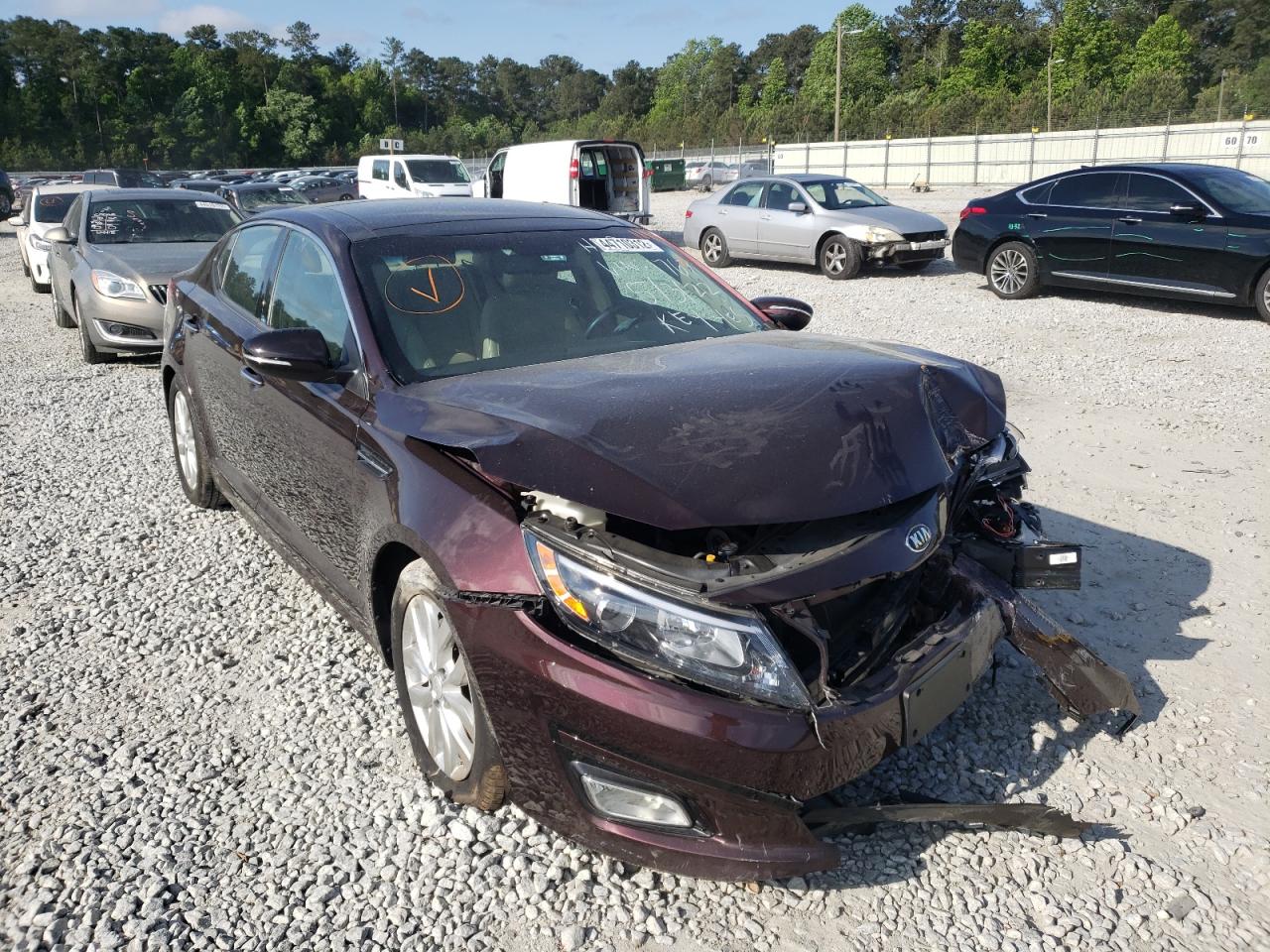 KIA OPTIMA EX 2015 with VIN 5XXGN4A72FG441767 - Photo from auction