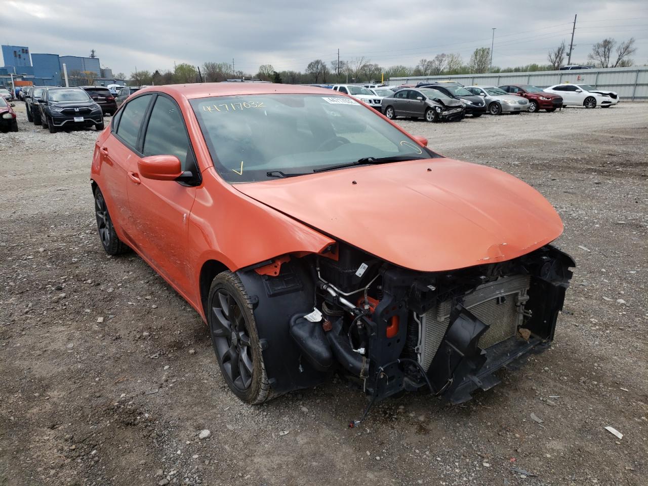 DODGE DART SXT 2015 with VIN 1C3CDFBB1FD299684 - Photo from auction