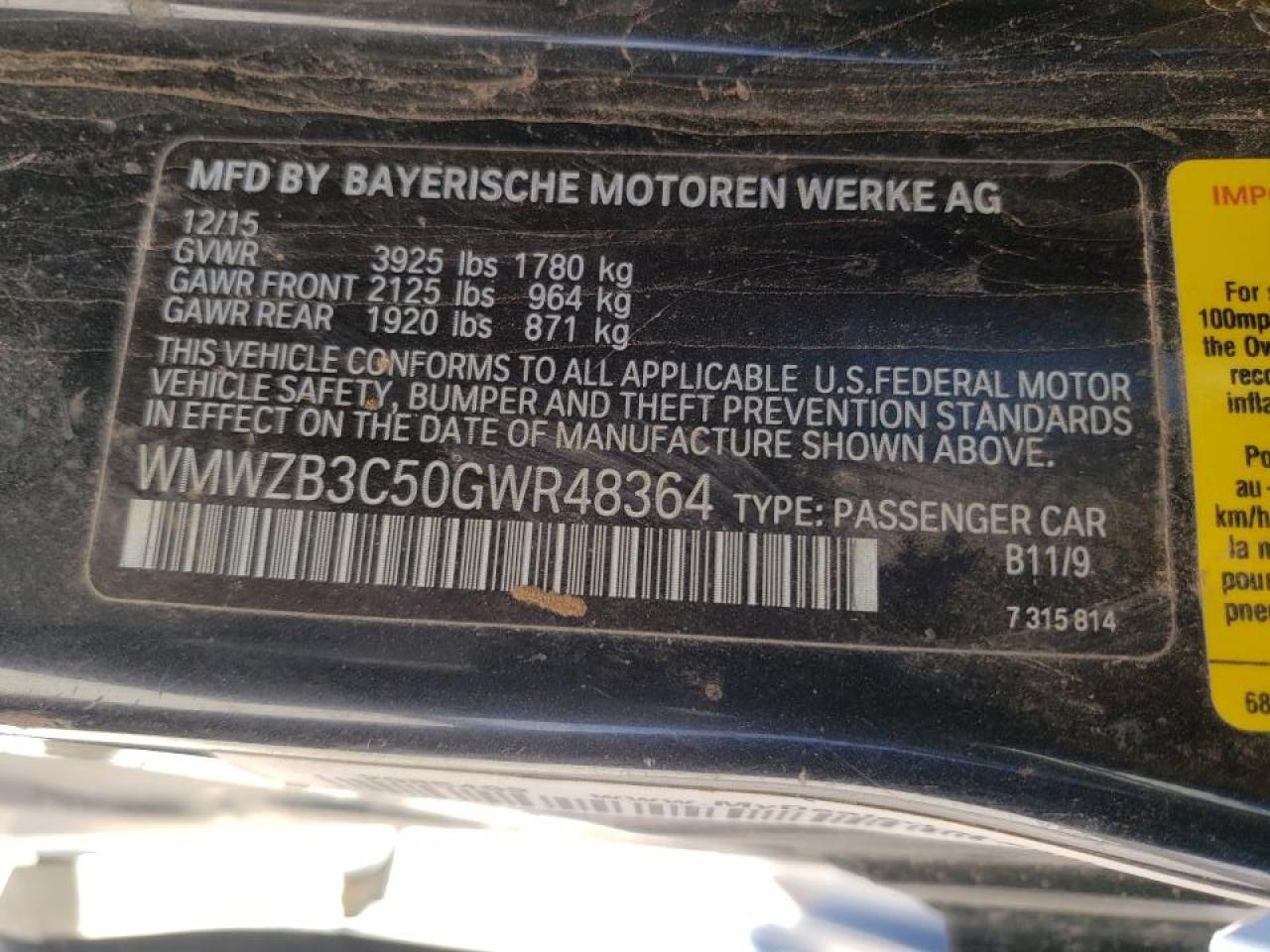 Photo 10 from auction – 2016 MINI COOPER COU with VIN WMWZB3C50GWR48364
