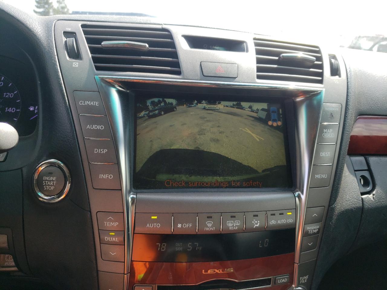 Photo 9 from auction – 2007 LEXUS LS 460 with VIN JTHBL46F775043538