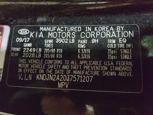 Photo 10 from auction – 2018 KIA SOUL with VIN KNDJN2A20J7571207