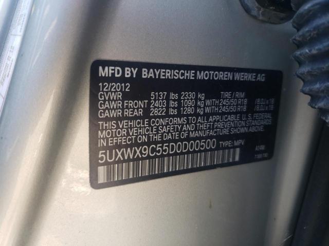 Photo 10 from auction – 2013 BMW X3 XDRIVE2 with VIN 5UXWX9C55D0D00500