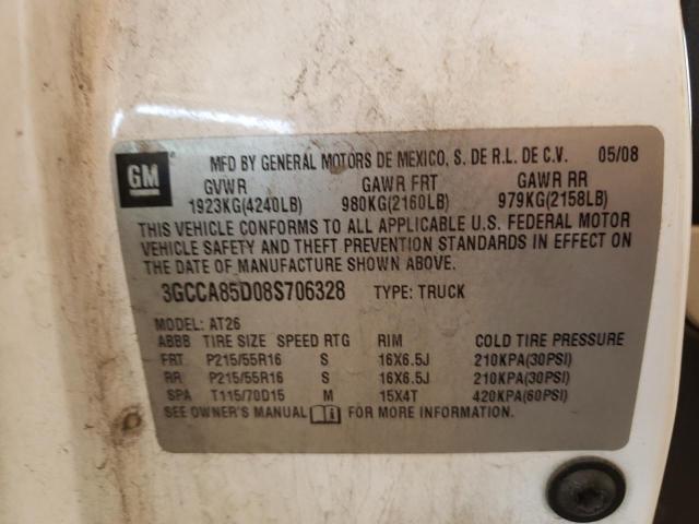 Photo 10 from auction – 2008 CHEVROLET HHR PANEL with VIN 3GCCA85D08S706328