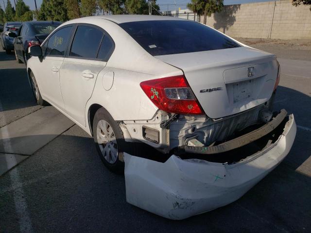 Photo 3 from auction – 2012 HONDA CIVIC LX with VIN 19XFB2F55CE343708