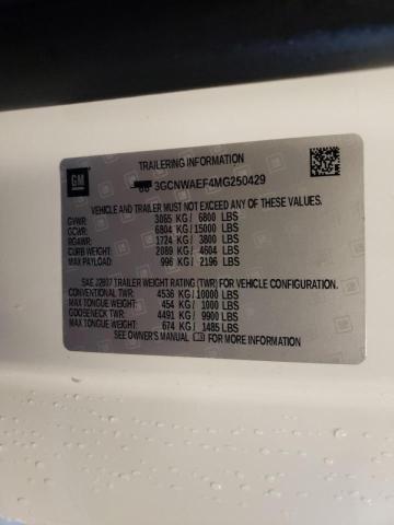 Photo 10 from auction – 2021 CHEVROLET SILVERADO with VIN 3GCNWAEF4MG250429