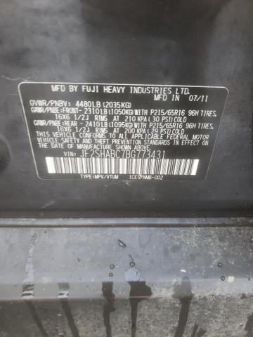 Photo 10 from auction – 2011 SUBARU FORESTER 2 with VIN JF2SHABC7BG773431
