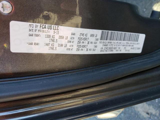 Photo 10 from auction – 2016 CHRYSLER TOWN & COU with VIN 2C4RC1BG6GR148247