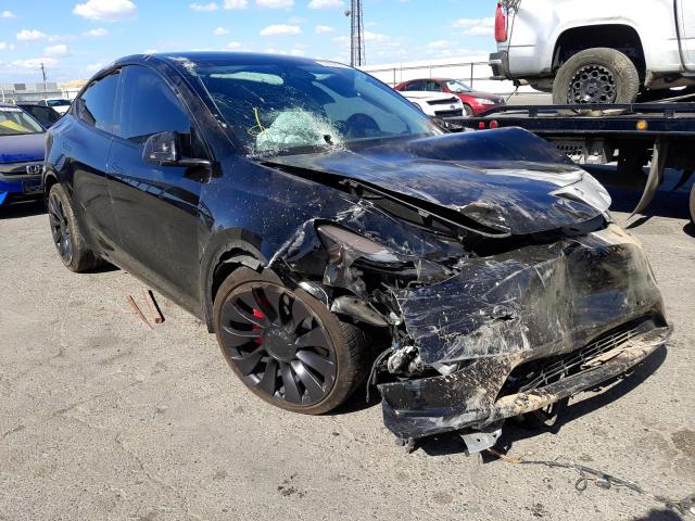 TESLA MODEL Y 2021 with VIN 5YJYGDEFXMF247813 - Photo from auction