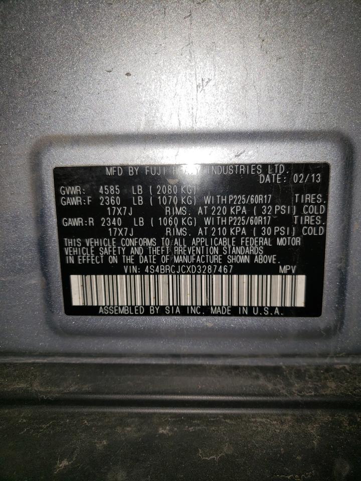 Photo 10 from auction – 2013 SUBARU OUTBACK 2. with VIN 4S4BRCJCXD3287467