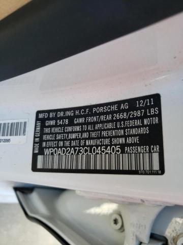 Photo 10 from auction – 2012 PORSCHE PANAMERA S with VIN WP0AD2A73CL045405
