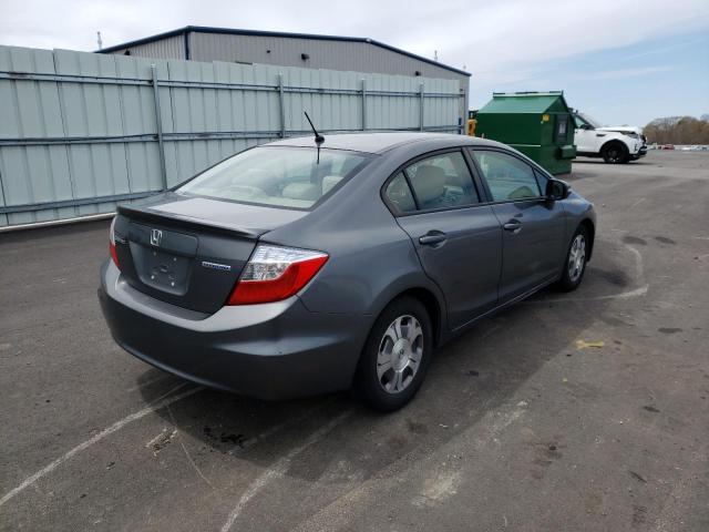 Photo 4 from auction – 2012 HONDA CIVIC HYBR with VIN JHMFB4F27CS004073
