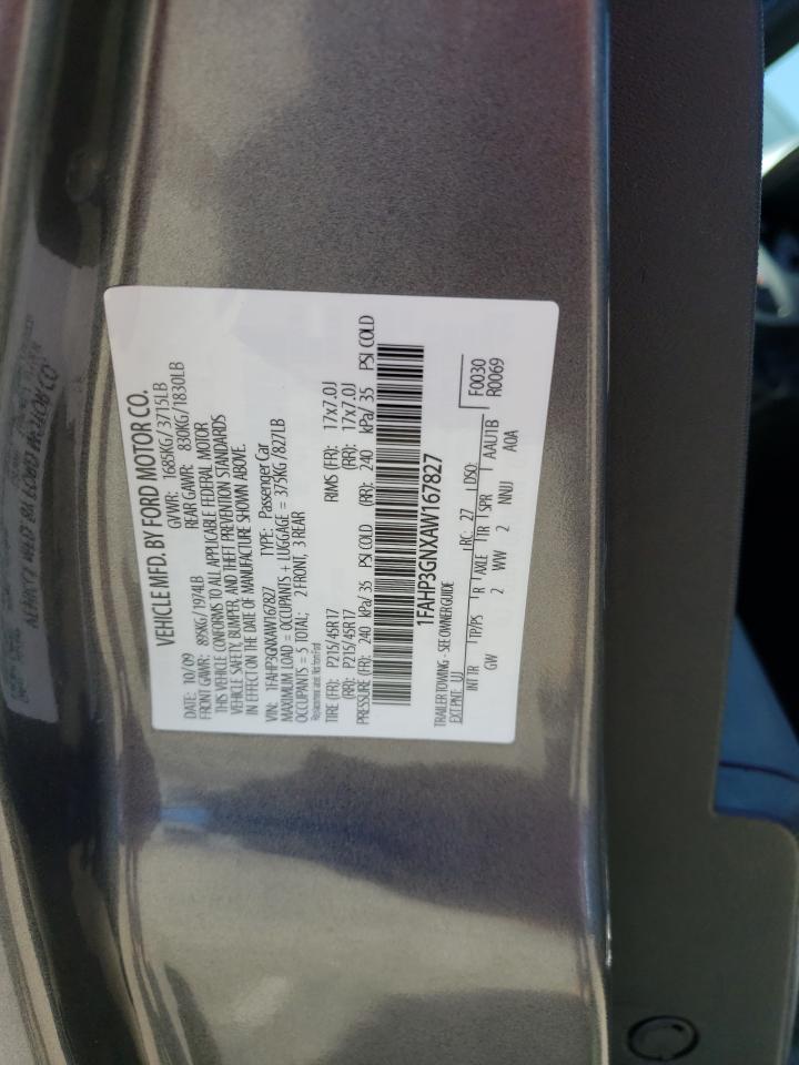 Photo 10 from auction – 2010 FORD FOCUS SES with VIN 1FAHP3GNXAW167827