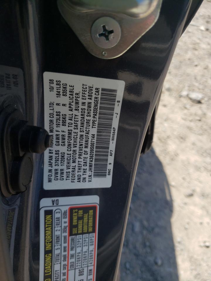 Photo 10 from auction – 2009 HONDA CIVIC HYBR with VIN JHMFA36209S007144