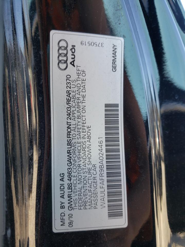 Photo 10 from auction – 2011 AUDI A5 PREMIUM with VIN WAULFAFR9BA024461