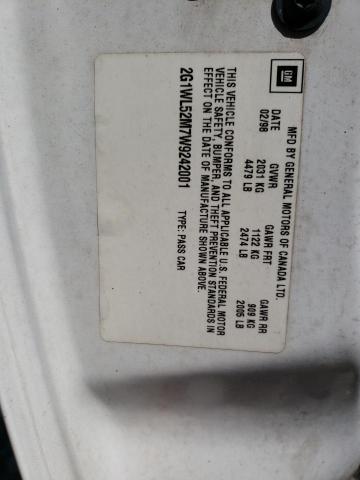 Photo 10 from auction – 1998 CHEVROLET LUMINA BAS with VIN 2G1WL52M7W9242001