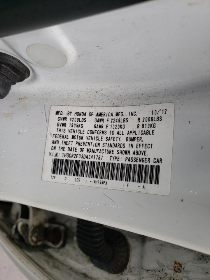Photo 10 from auction – 2013 HONDA ACCORD LX with VIN 1HGCR2F33DA041787
