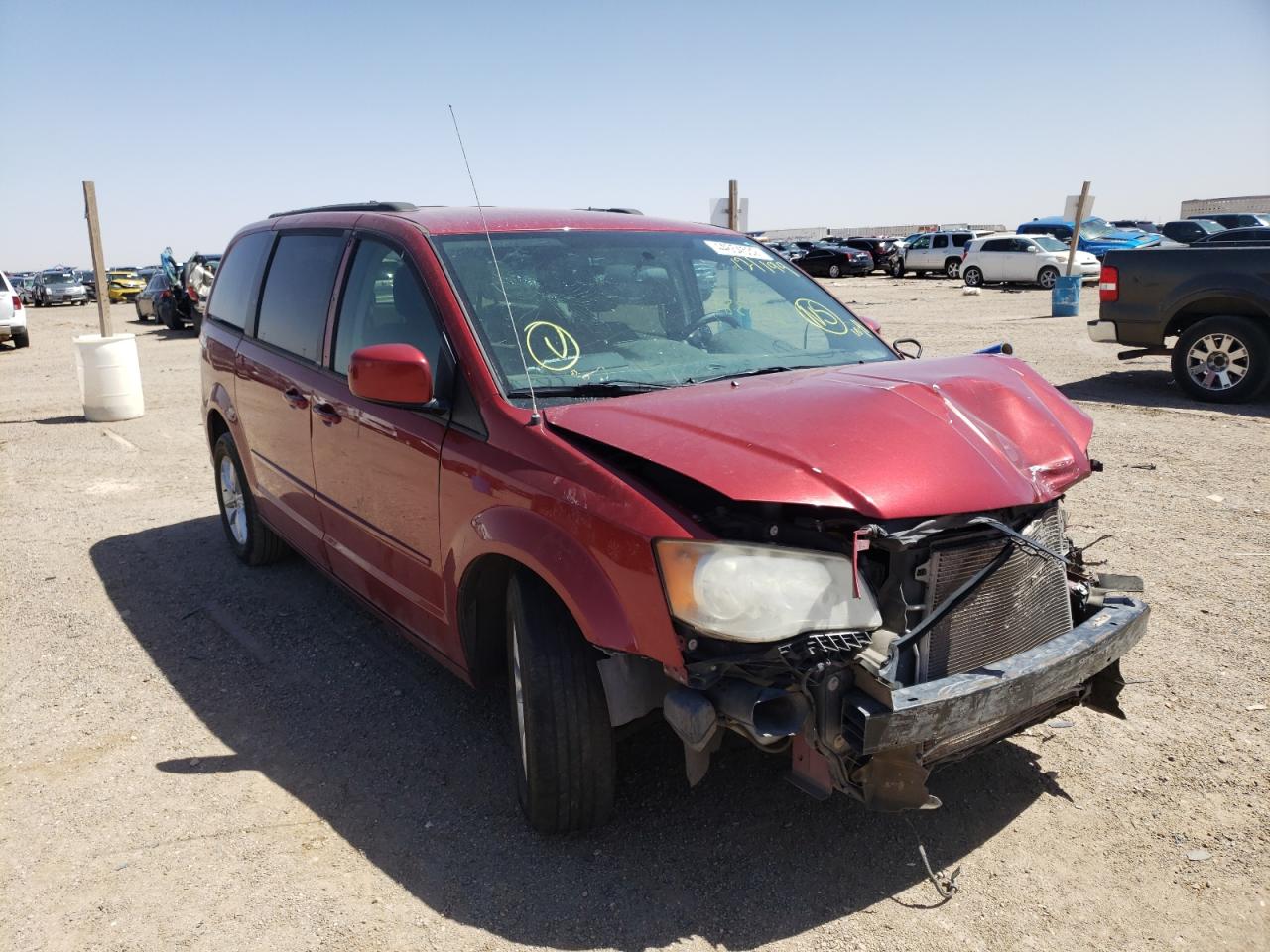 DODGE GRAND CARA 2014 with VIN 2C4RDGCG2ER121199 - Photo from auction