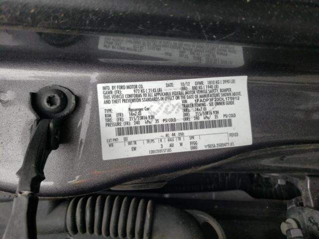 Photo 10 from auction – 2013 FORD FOCUS SE with VIN 1FADP3F23DL175912