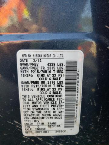 Photo 10 from auction – 2014 NISSAN ROGUE SELE with VIN JN8AS5MT7EW610325