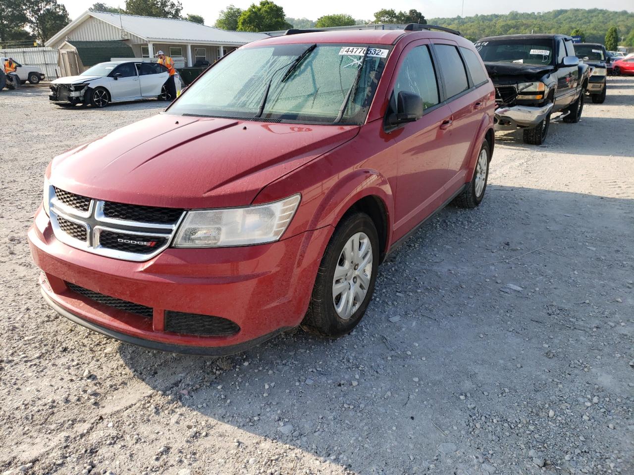 Photo 2 from auction – 2018 DODGE JOURNEY SE with VIN 3C4PDCAB1JT243275