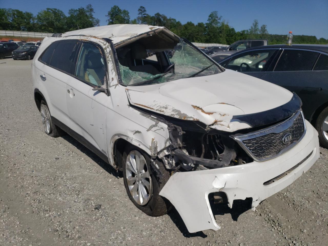 KIA SORENTO EX 2014 with VIN 5XYKUDA76EG435316 - Photo from auction