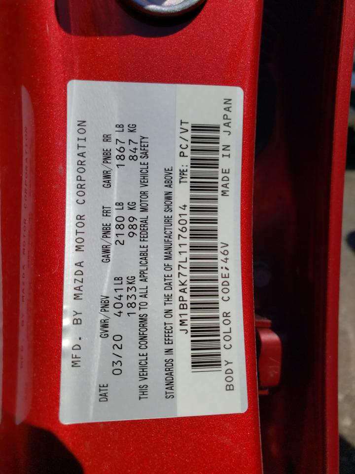 Photo 10 from auction – 2020 MAZDA 3 GX with VIN JM1BPAK77L1176014