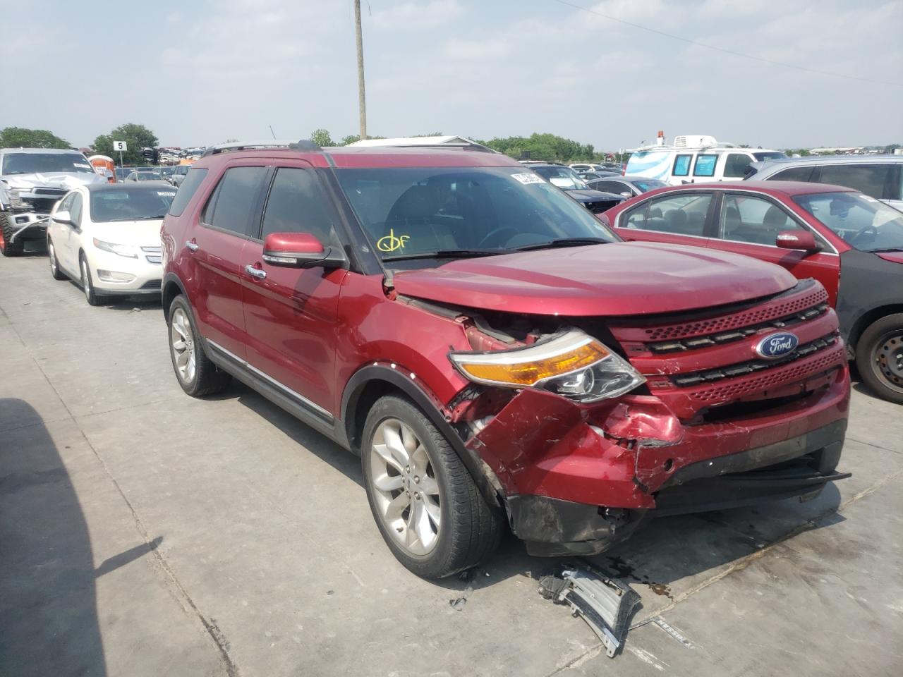FORD EXPLORER L 2014 with VIN 1FM5K7F87EGA99447 - Photo from auction