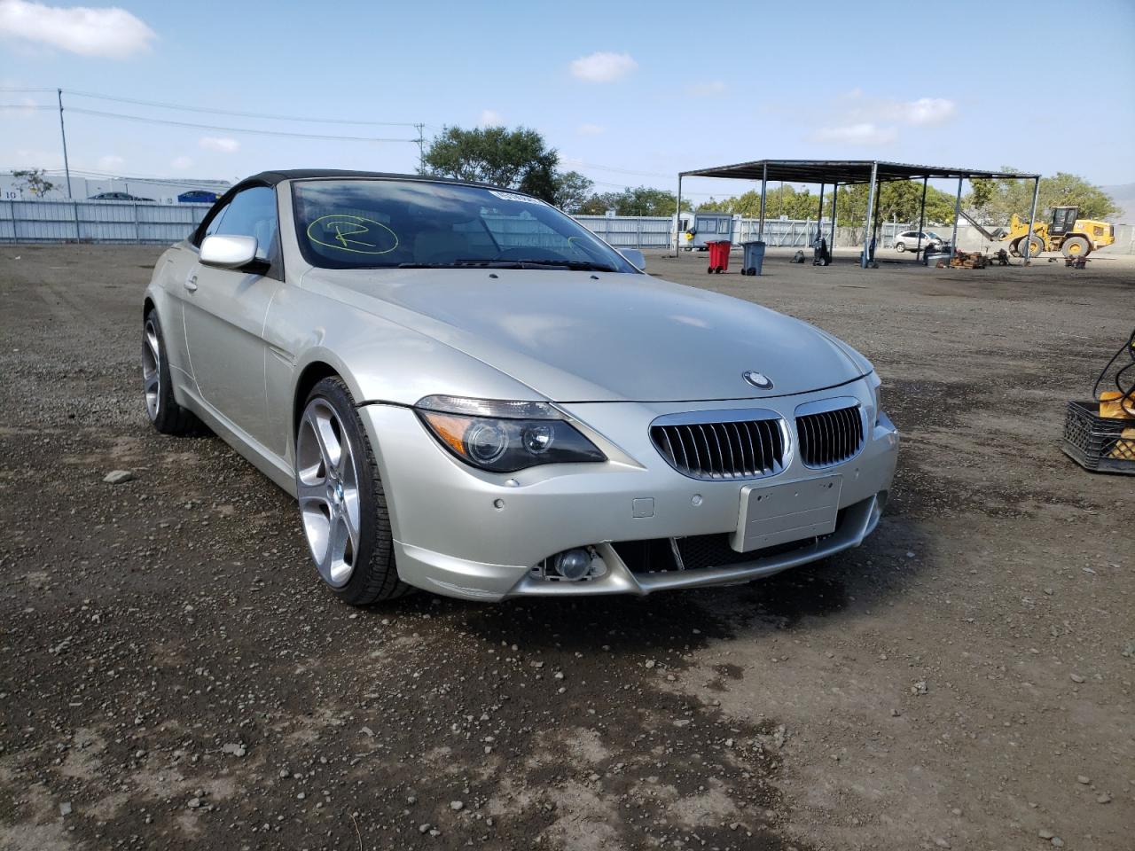 BMW 650 I 2007 with VIN WBAEK13527CN82637 - Photo from auction