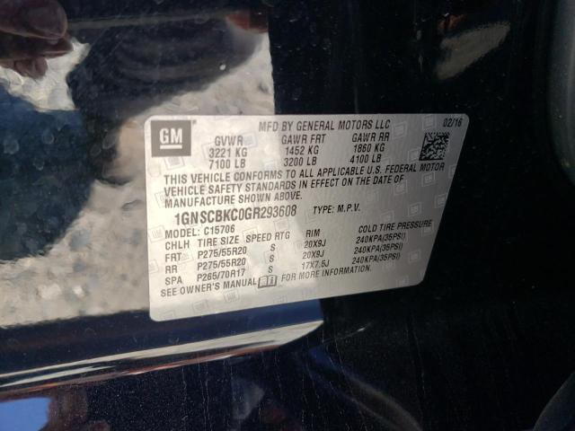 Photo 10 from auction – 2016 CHEVROLET TAHOE C150 with VIN 1GNSCBKC0GR293608