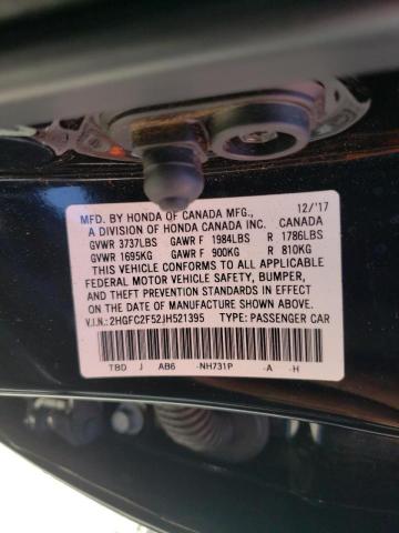 Photo 10 from auction – 2018 HONDA CIVIC LX with VIN 2HGFC2F52JH521395