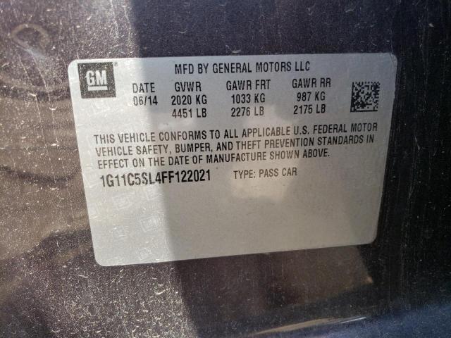 Photo 10 from auction – 2015 CHEVROLET MALIBU 1LT with VIN 1G11C5SL4FF122021