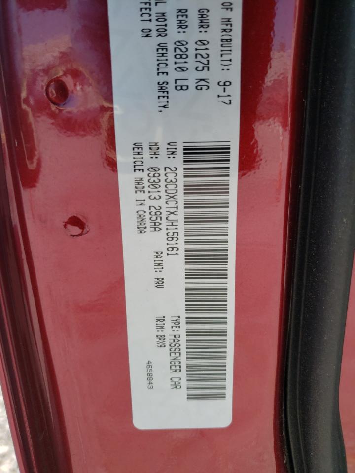 Photo 10 from auction – 2018 DODGE CHARGER R/ with VIN 2C3CDXCTXJH156161