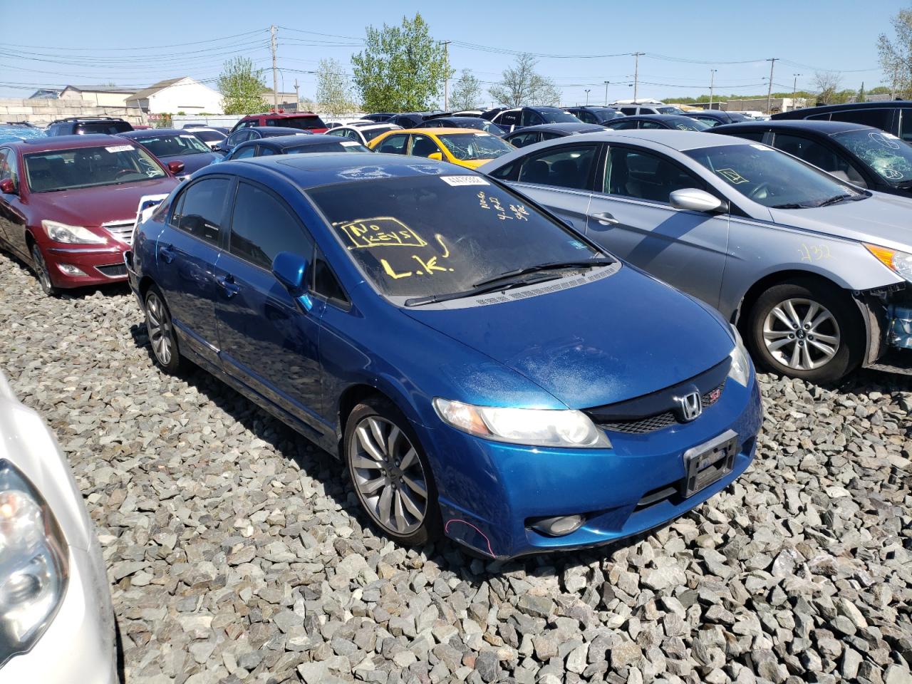Photo 1 from auction – 2009 HONDA CIVIC SI with VIN 2HGFA55579H707552