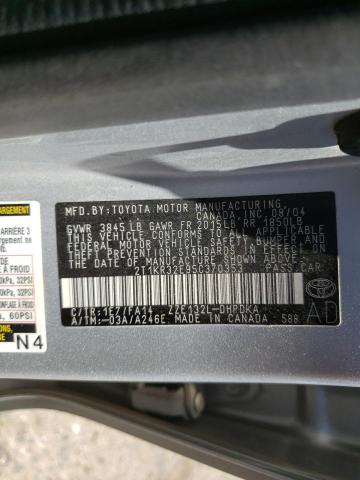 Photo 10 from auction – 2005 TOYOTA MATRIX with VIN 2T1KR32E95C370353