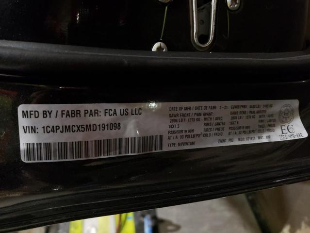 Photo 10 from auction – 2021 JEEP CHEROKEE L with VIN 1C4PJMCX5MD191098