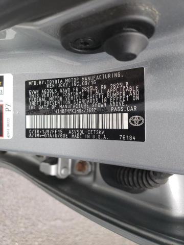 Photo 10 from auction – 2017 TOYOTA CAMRY LE with VIN 4T1BF1FK2HU671627