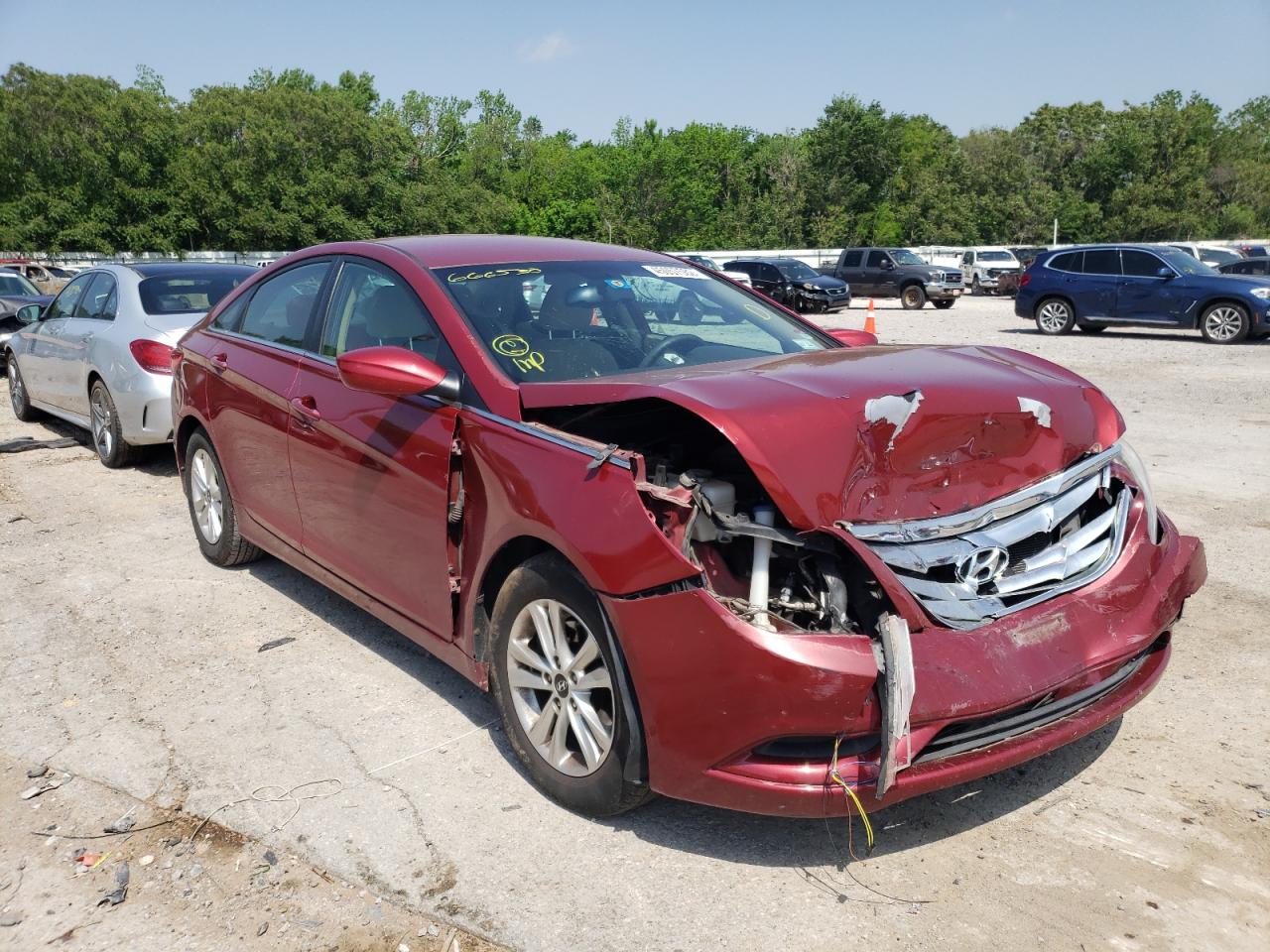HYUNDAI SONATA GLS 2013 with VIN 5NPEB4AC2DH666530 - Photo from auction