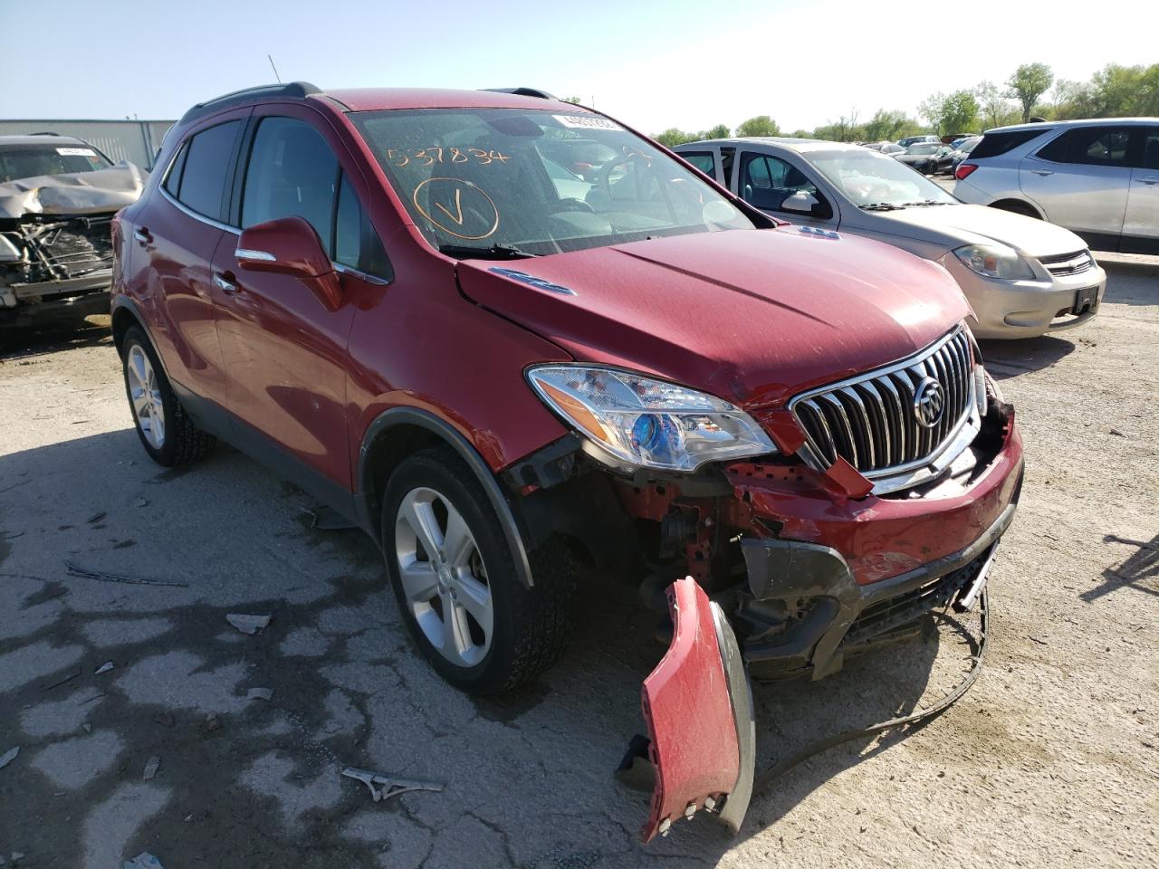 BUICK ENCORE 2016 with VIN KL4CJASB4GB537834 - Photo from auction