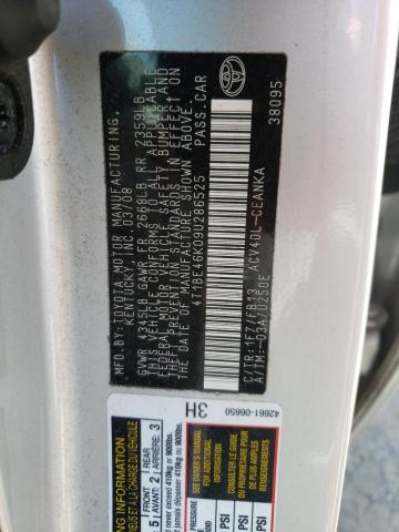 Photo 10 from auction – 2009 TOYOTA CAMRY BASE with VIN 4T1BE46K09U286525