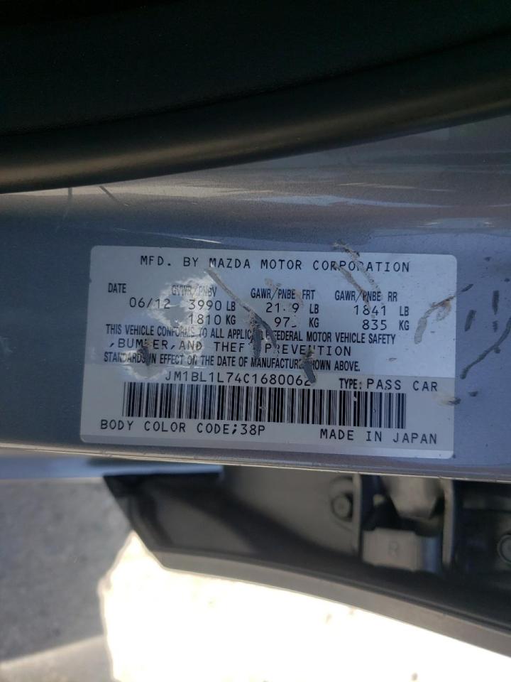 Photo 10 from auction – 2012 MAZDA 3 I with VIN JM1BL1L74C1680062
