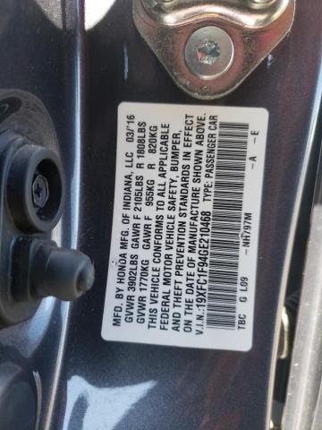 Photo 10 from auction – 2016 HONDA CIVIC TOUR with VIN 19XFC1F94GE210468