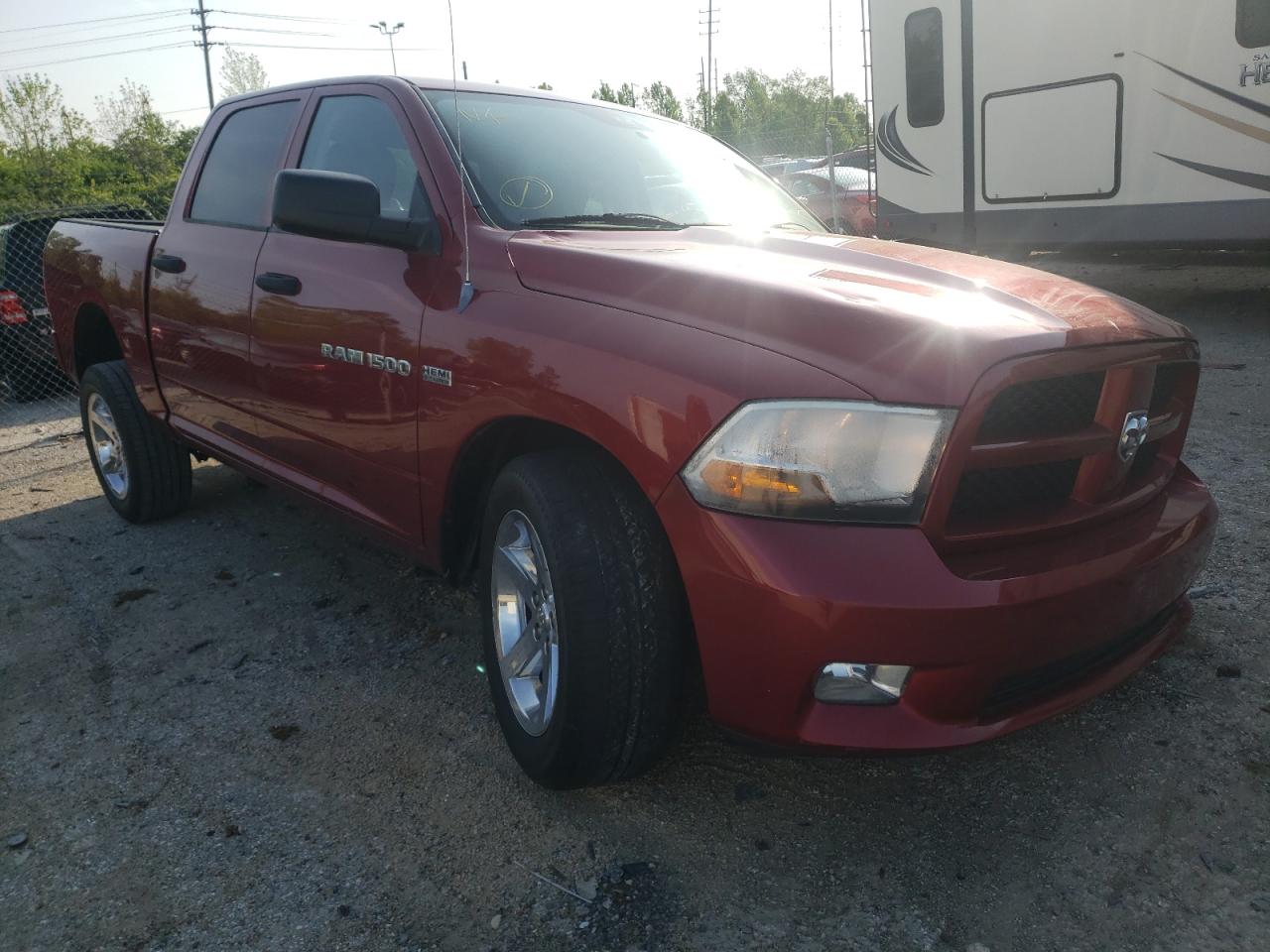 DODGE RAM 1500 S 2012 with VIN 1C6RD6KTXCS208263 - Photo from auction