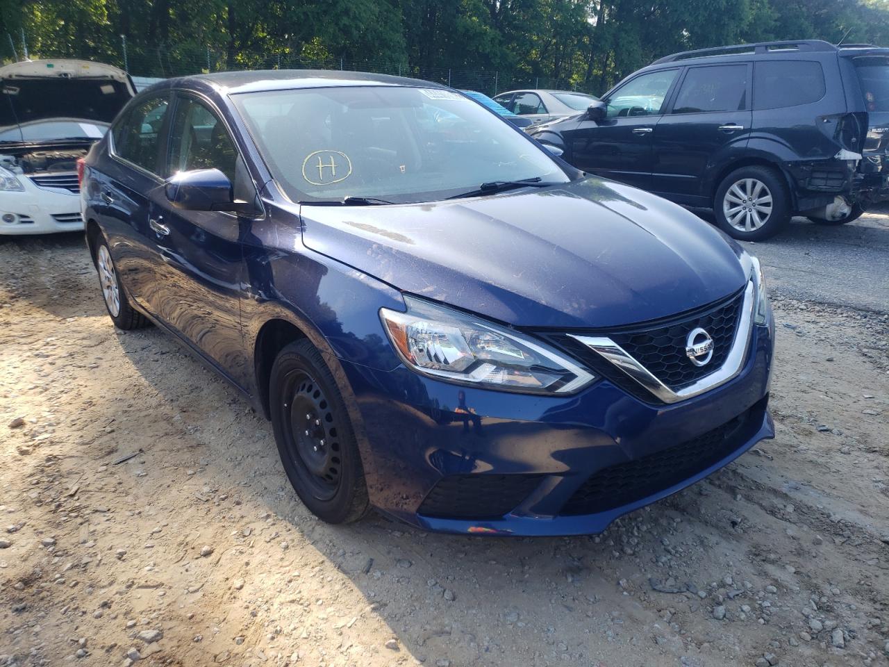 NISSAN SENTRA S 2019 with VIN 3N1AB7AP1KY241516 - Photo from auction