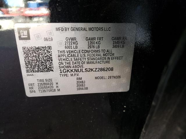 Photo 10 from auction – 2019 GMC ACADIA SLT with VIN 1GKKNULS2KZ286208