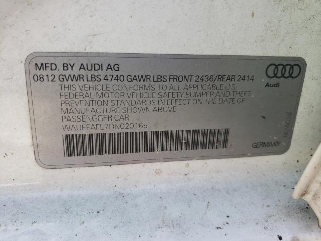 Photo 10 from auction – 2013 AUDI A4 PREMIUM with VIN WAUEFAFL7DN020165
